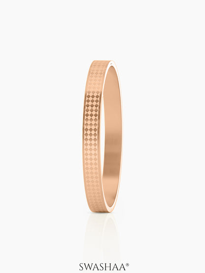 Jaden Pattern Rosegold Plated Bracelet