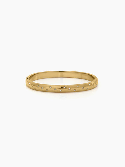 Corissa Diamond Star 18K Gold Plated Women's Band Bracelet