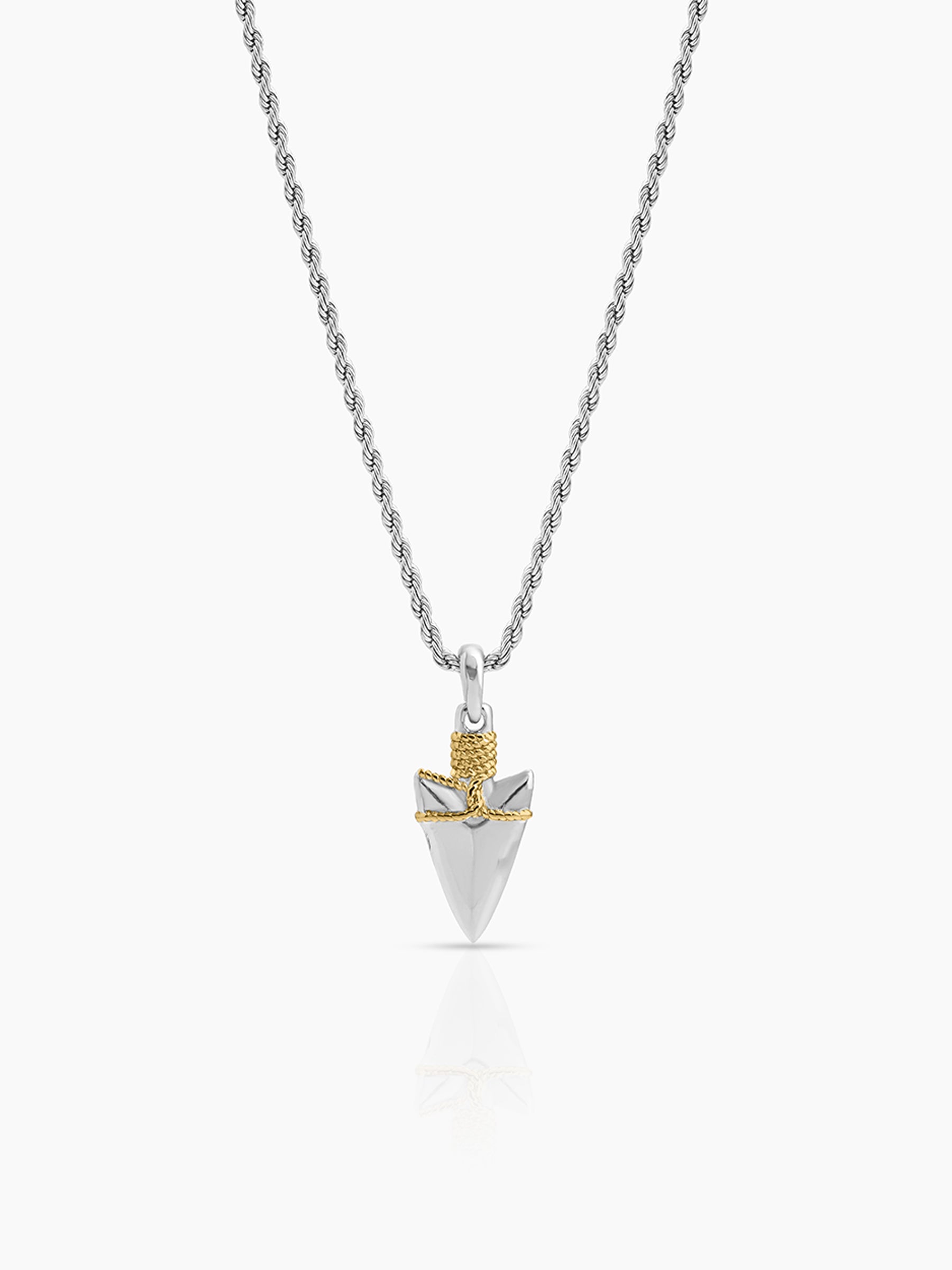 Corven Dagger Silver - 18K Gold Plated-Men’s Chain Pendant - Swashaa