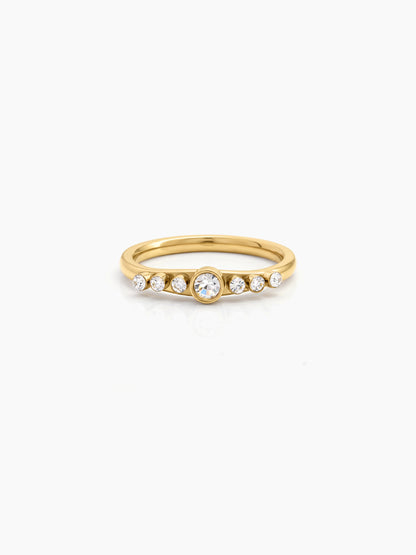 Cressida Diamond Soliotaire 18K Gold Plated Women's Rings