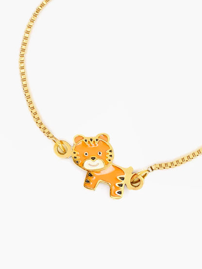 Cub Charm 18K Gold Plated Kid's Loose Bracelet