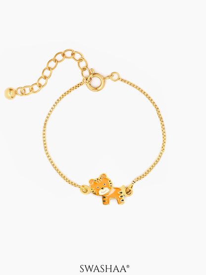 Cub Charm 18K Gold Plated Kid's Loose Bracelet