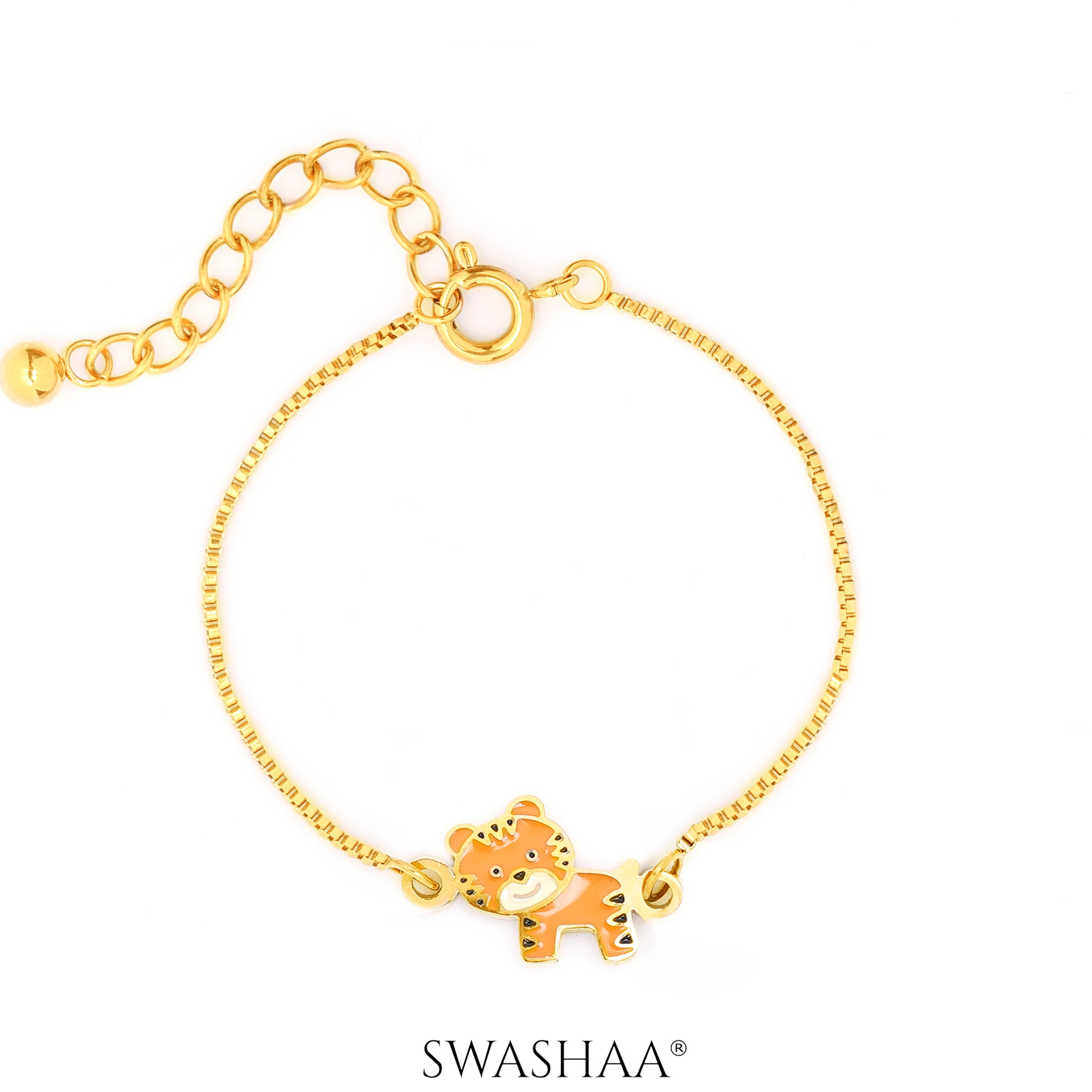 Cub Charm 18K Gold Plated Kid's Bracelet
