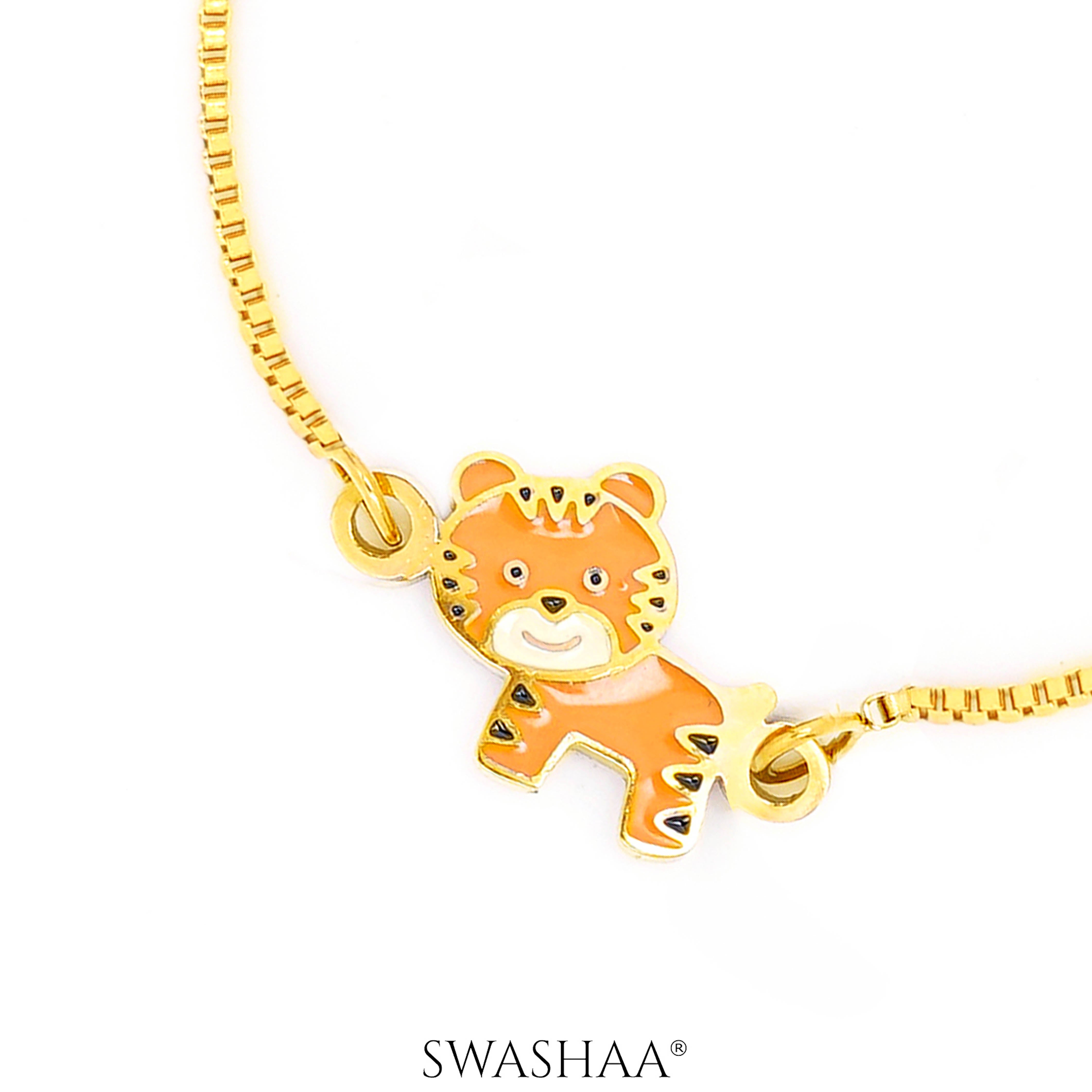 Cub Charm 18K Gold Plated Kid's Bracelet