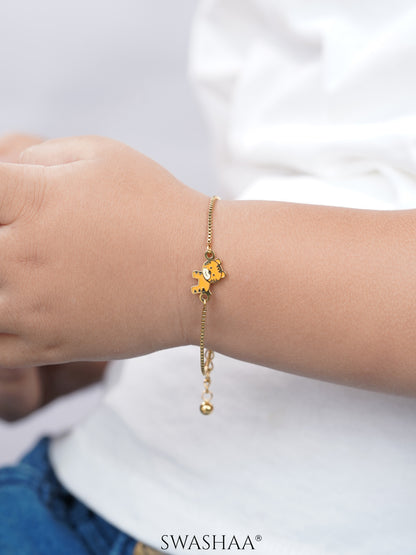 Cub Charm 18K Gold Plated Kid's Loose Bracelet