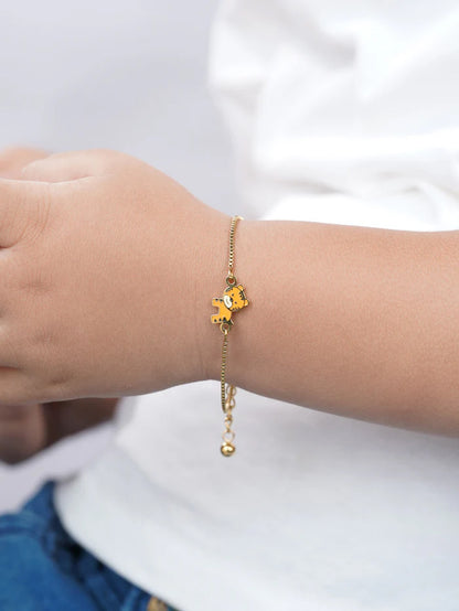 Cub Charm 18K Gold Plated Kid's Loose Bracelet