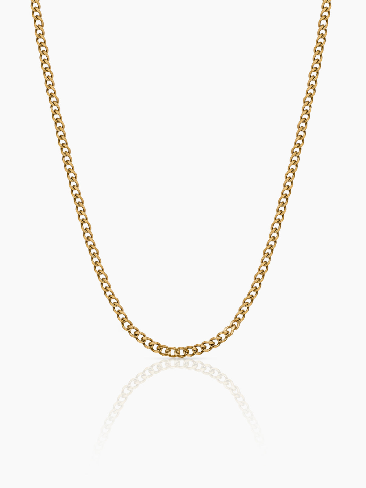 Cuban 18K Gold Plated 2 MM Men's Chain