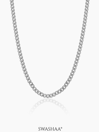Cuban Silver 3 MM Men's Chain