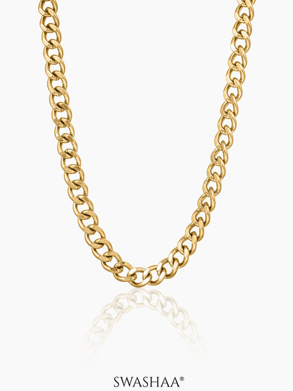 Cuban 18K Gold Plated 8 MM Men's Chain