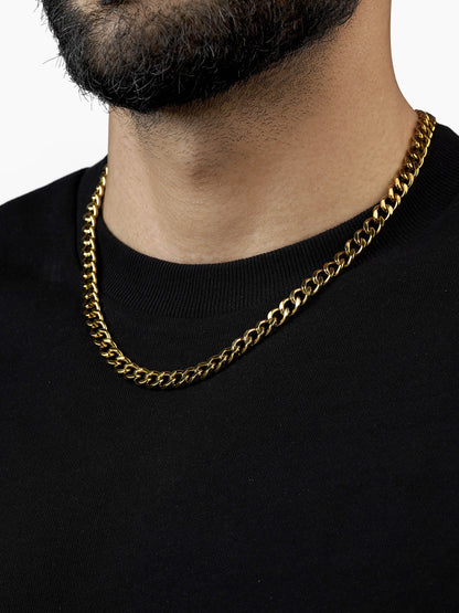 Cuban 18K Gold Plated 8 MM Men's Chain