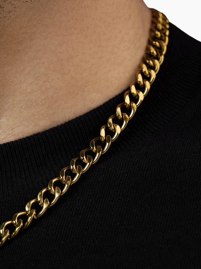 Cuban 18K Gold Plated 8 MM Men's Chain