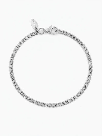 Cuban Chain 2MM Silver Kid's Bracelet