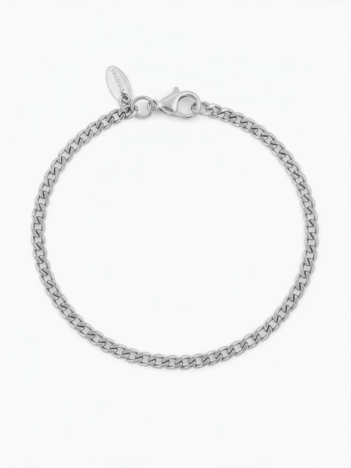 Cuban Chain 2MM Silver Kid's Bracelet