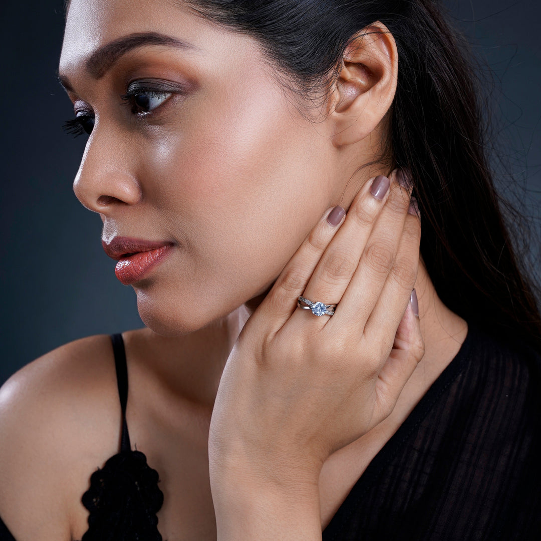 Drew Solitaire Ring - Swashaa