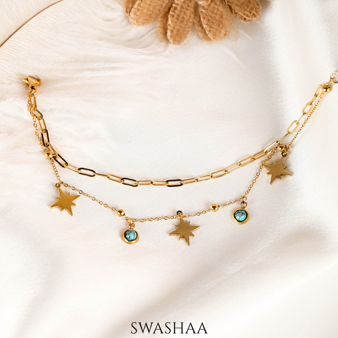 Daaya Star 18K Gold Plated Bracelet