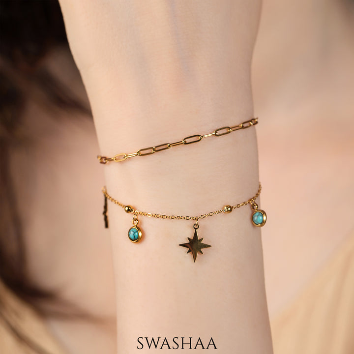 Daaya Star 18K Gold Plated Bracelet