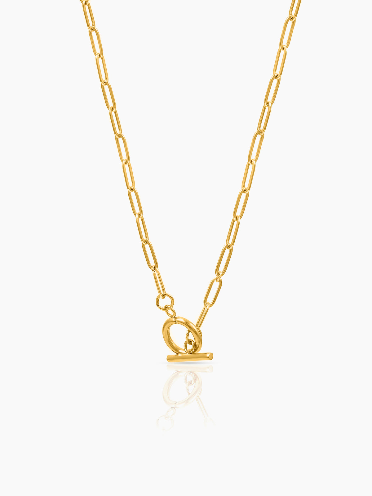 Daina Toggle Clasp 18K Gold Plated Necklace