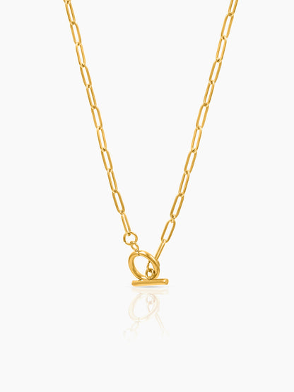 Daina Toggle Clasp 18K Gold Plated Necklace