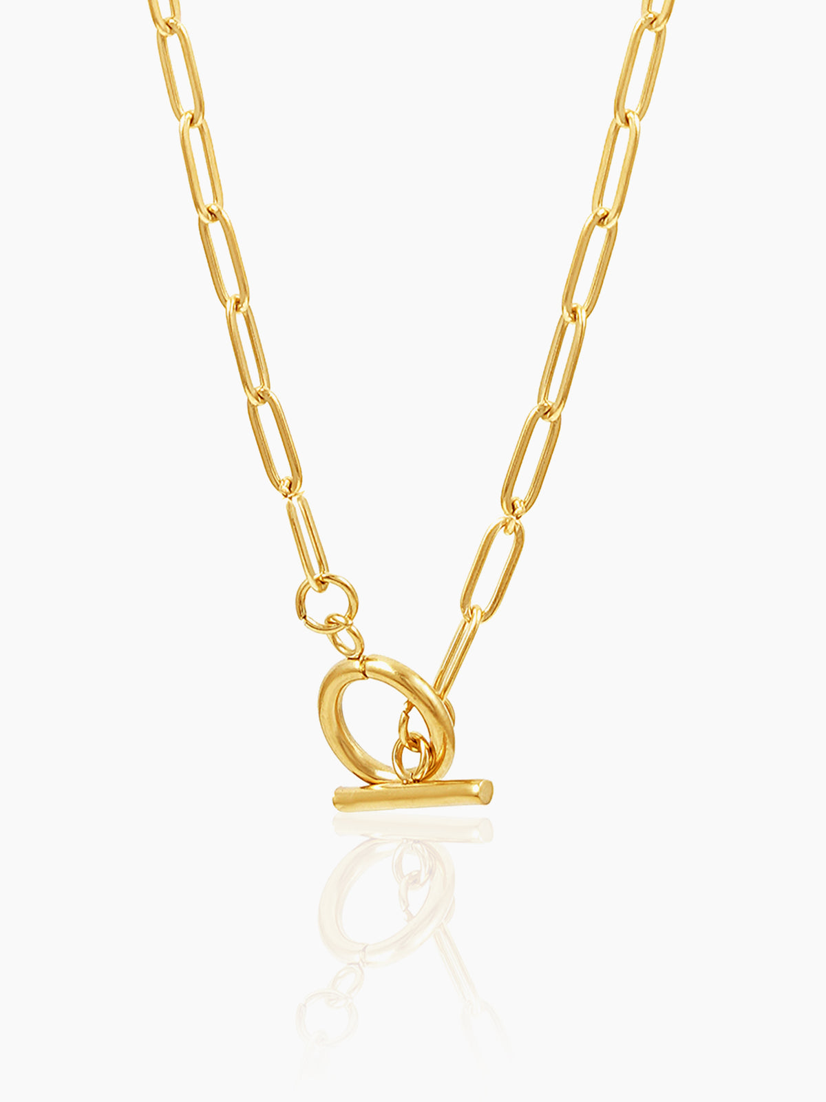 Daina Toggle Clasp 18K Gold Plated Necklace