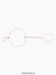 Dakshi Rosegold Plated Ring Bracelet