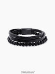 Damon Men's Leather Bracelet