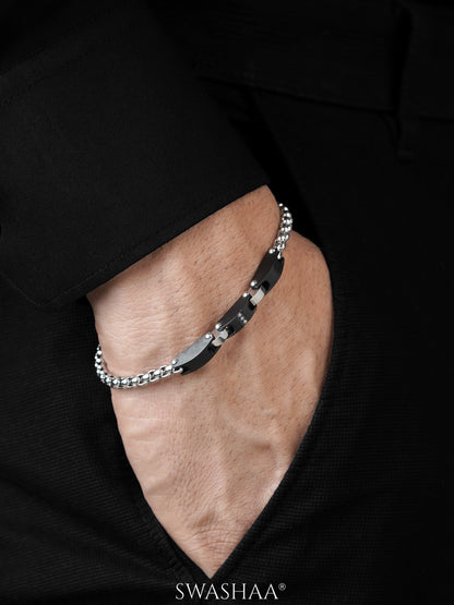 Dany Trio Bars Silver Men's Bracelet