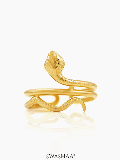 Daralice Fluid Snake Shaped 18K Gold Plated Ring