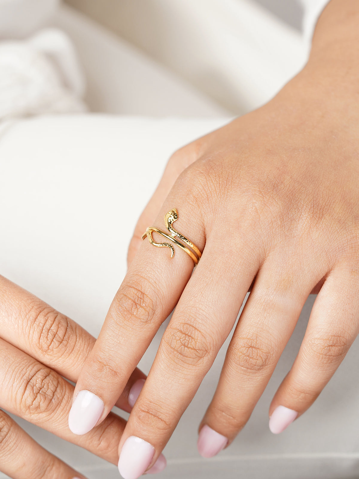 Daralice Fluid Snake Shaped 18K Gold Plated Ring