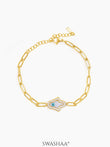 Darsh Hamsa 18K Gold Plated Men's Bracelet