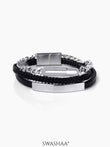 David Men's Leather Bracelet