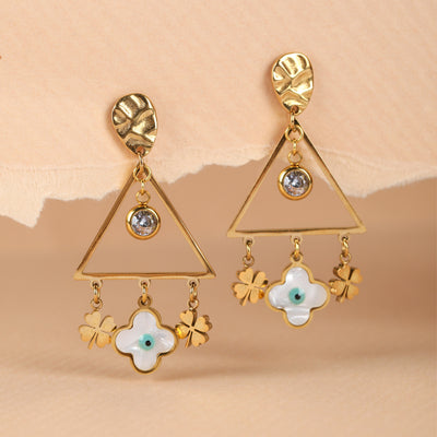 Dazzle Clover Earrings