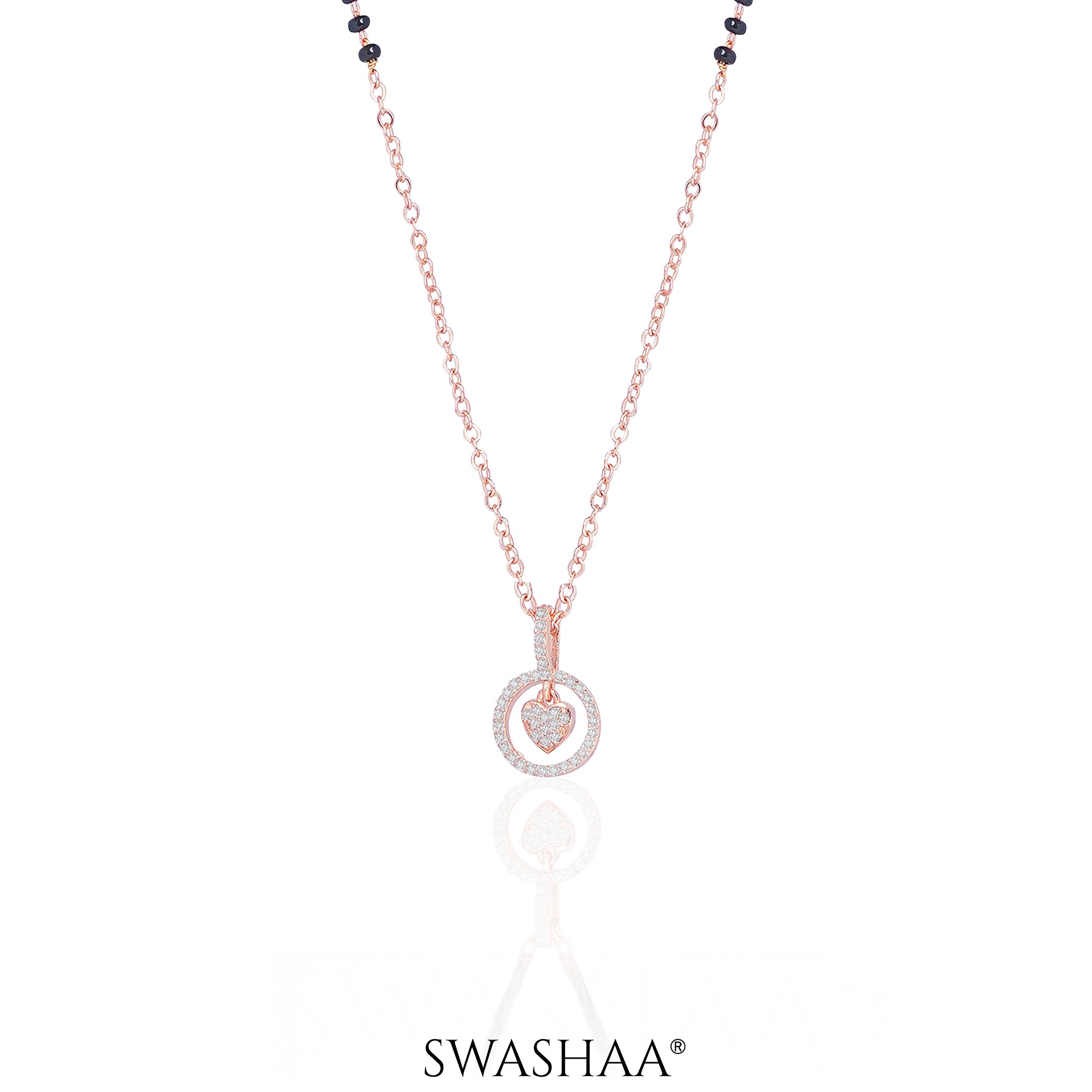 Delora Rosegold Plated Mangalsutra