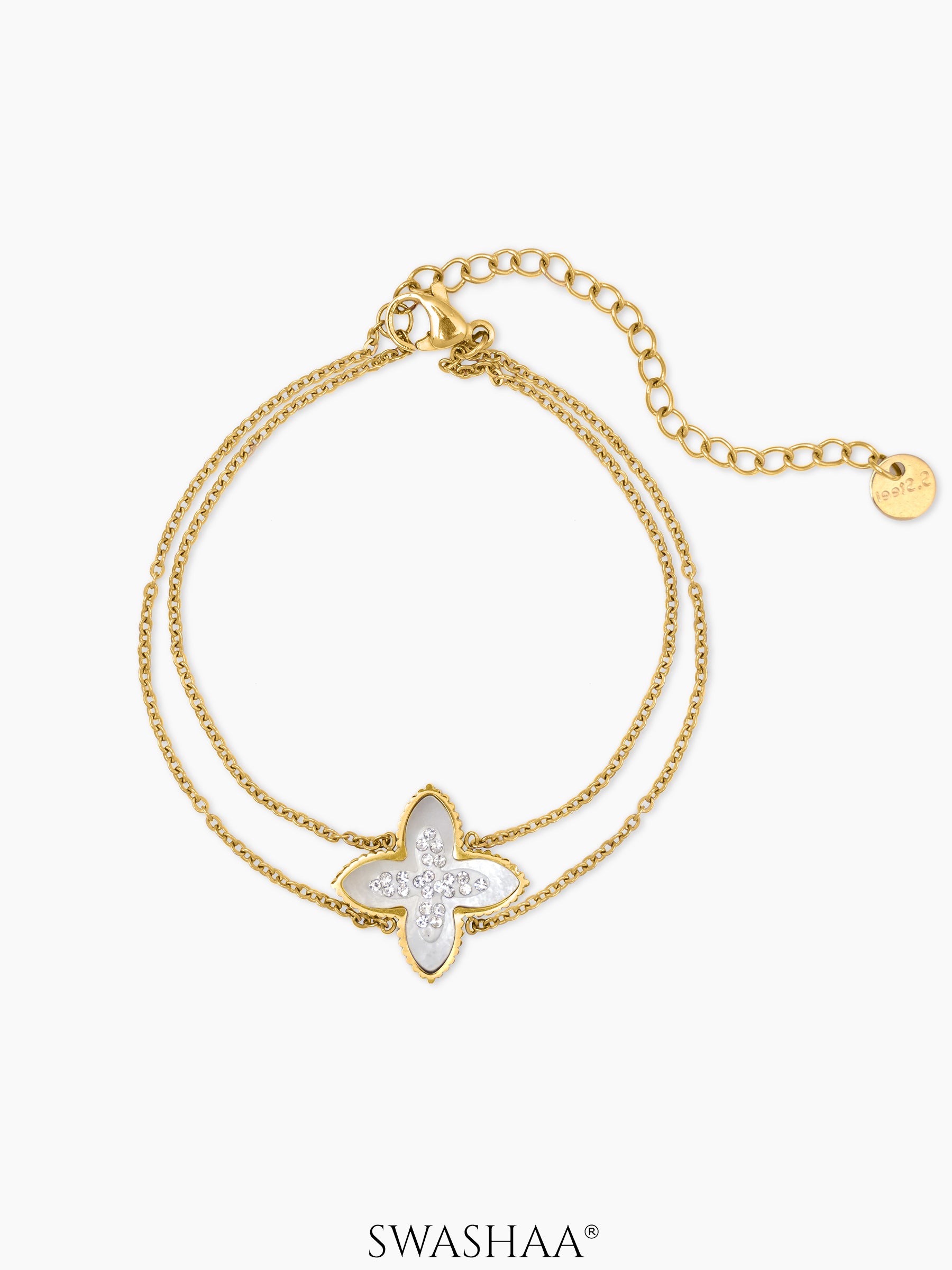 Diamond Clover Bracelet
