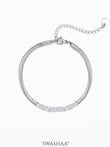 Diamond Round Rope Chain Men's Bracelet