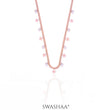 Diamond Star Rosegold Plated Necklace