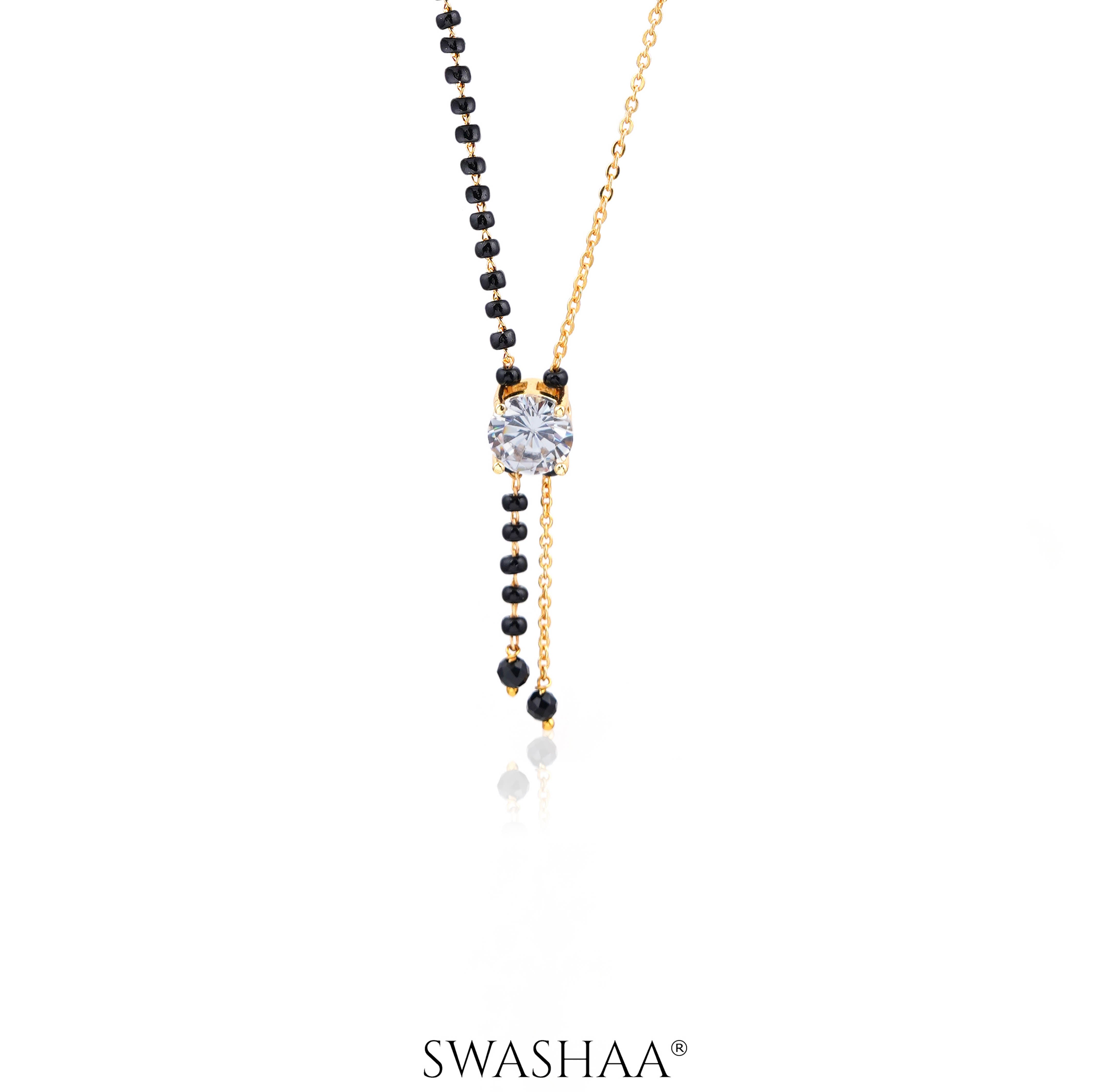 Diantha Diamond Flow 18K Gold Plated Mangalsutra