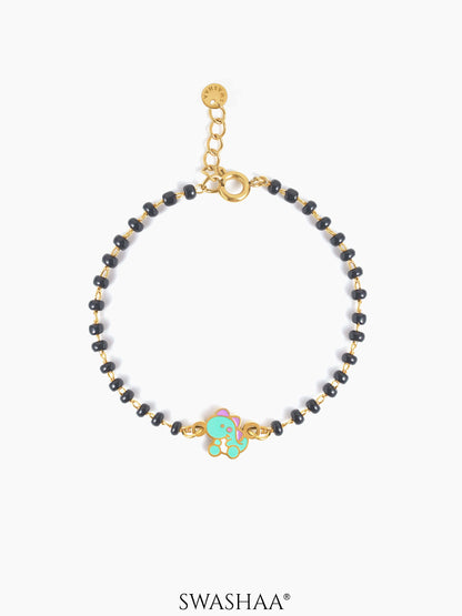 Dino Charm 18K Gold Plated Kid's Nazariya Loose Bracelet
