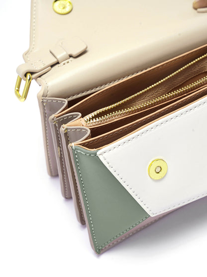 Drea Cream Women's Leather Women's Sling Bag