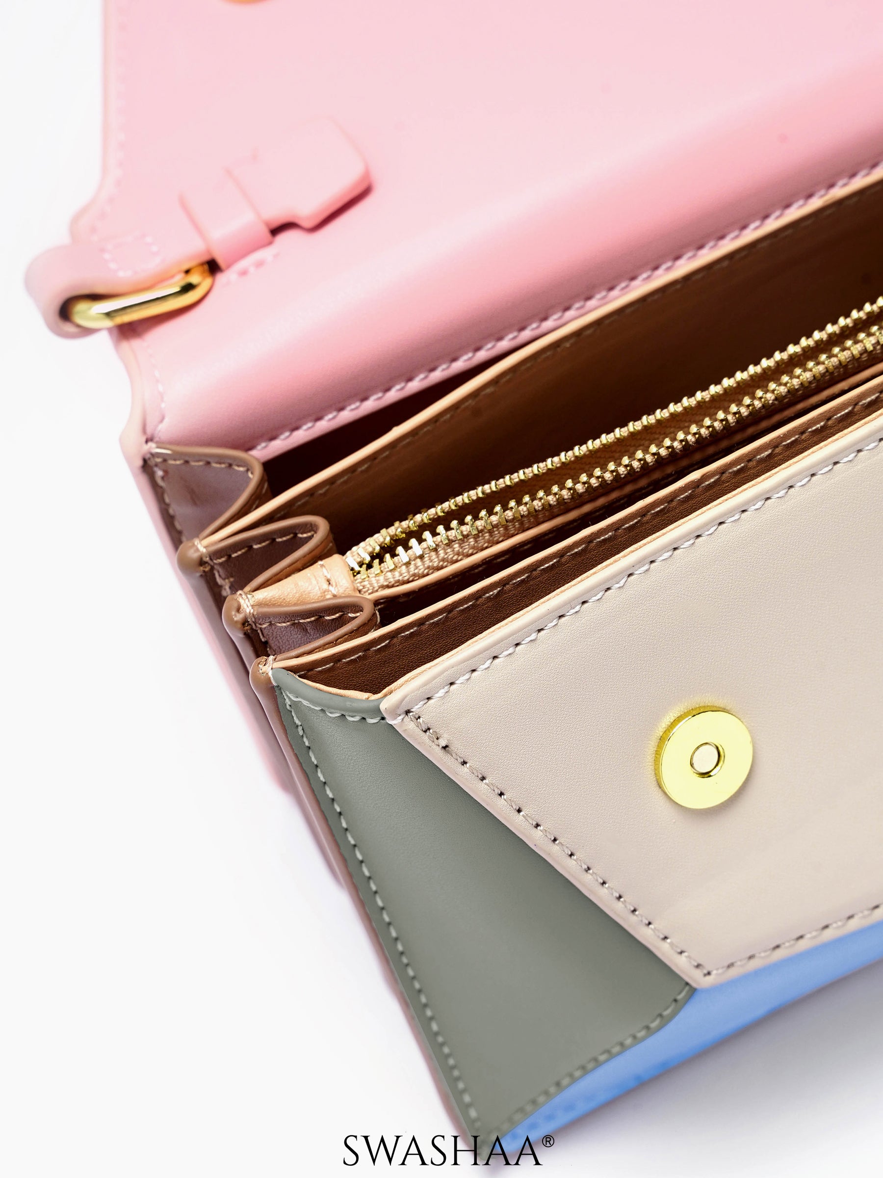 Drea Pink Women's Leather Sling Bag