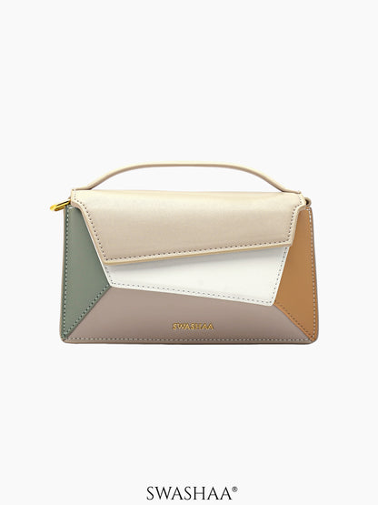 Drea Cream Women's Leather Women's Sling Bag