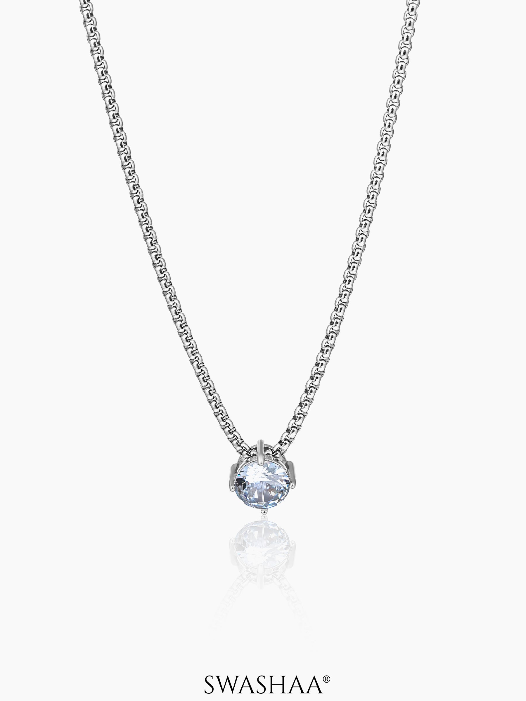 Drevan Solitaire Men's Chain Pendant