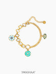Dwi Eye 18K Gold Plated Bracelet