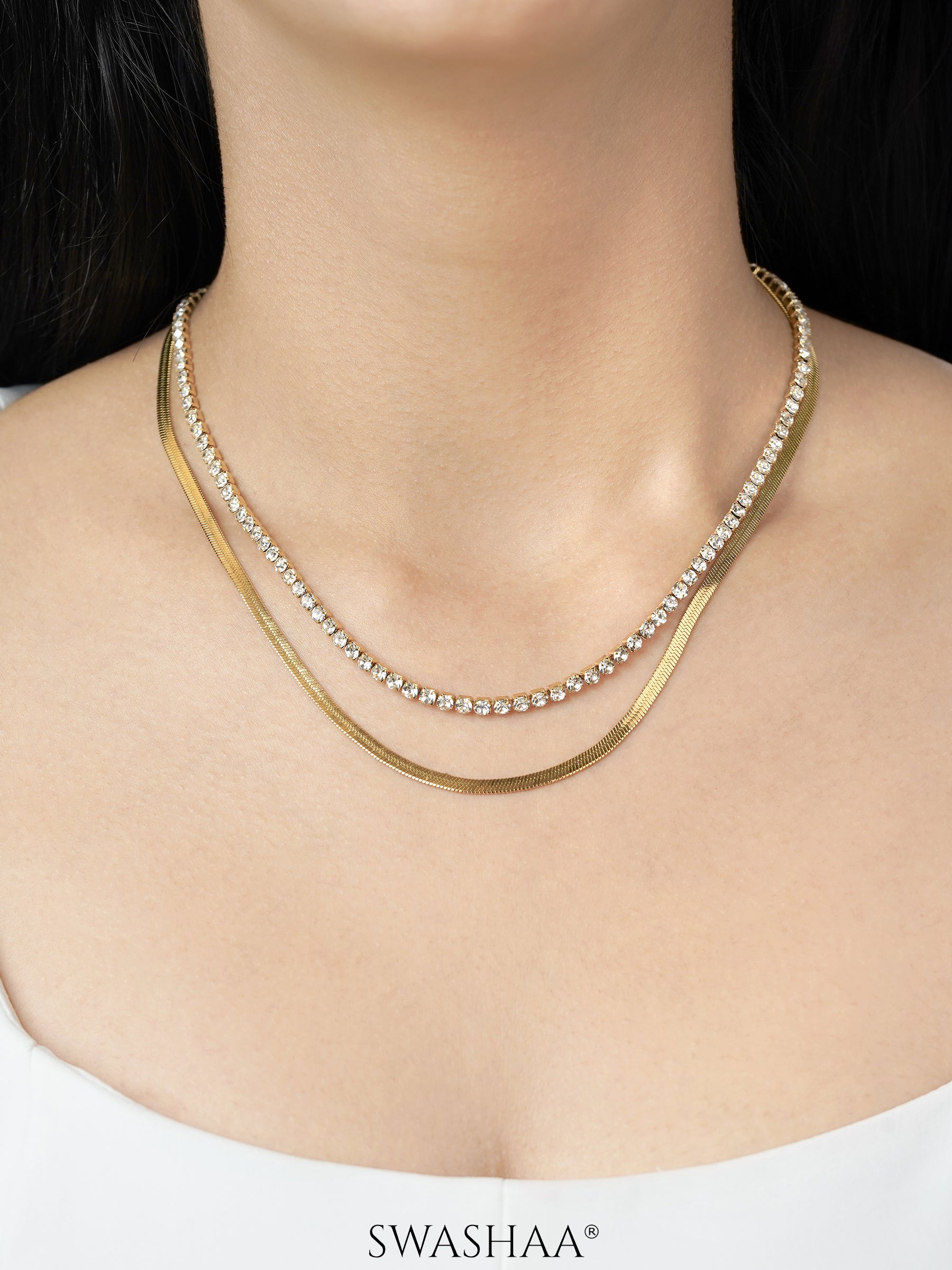 Dyani 18K Gold Plated Necklace - Swashaa