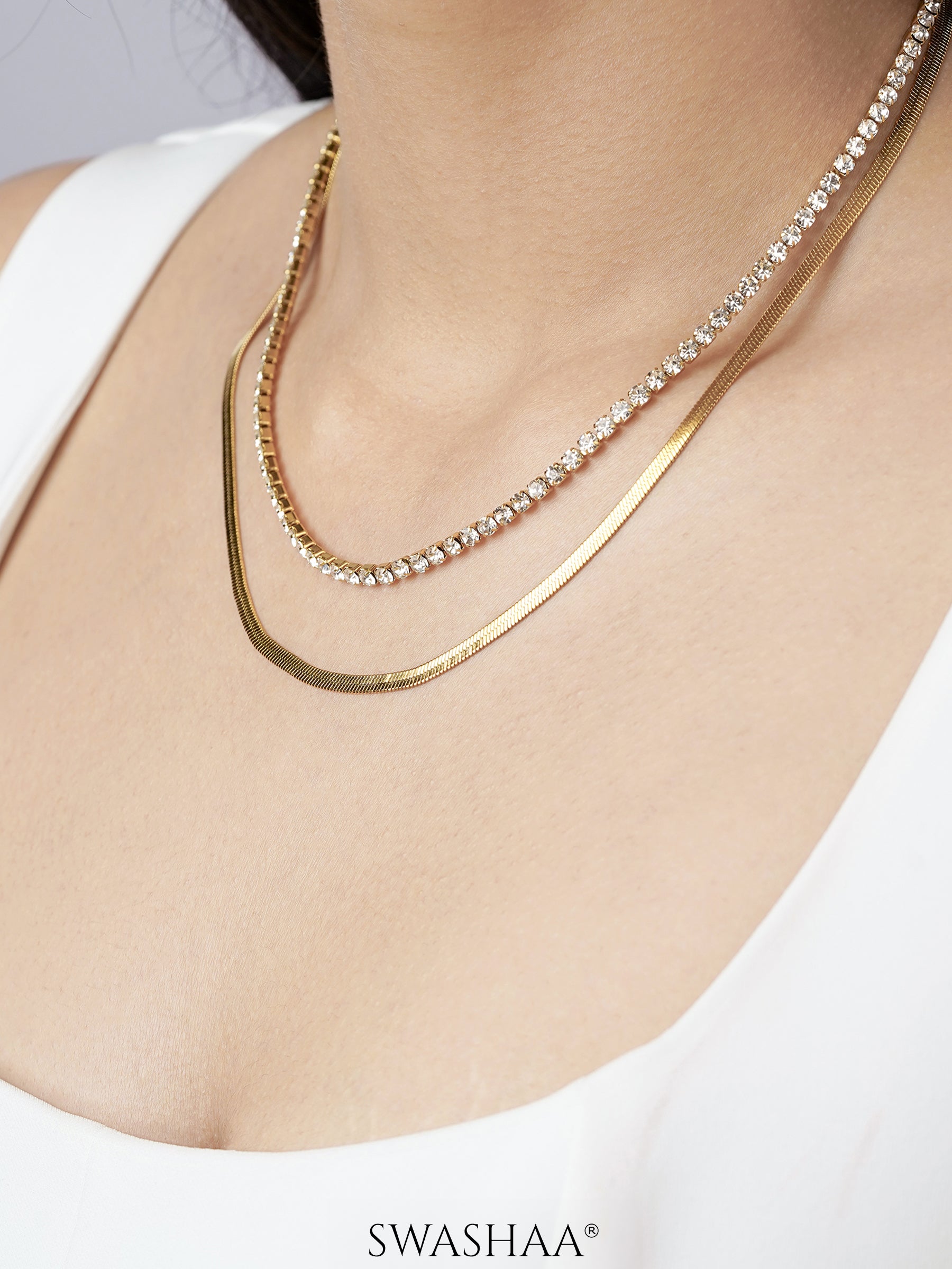 Dyani 18K Gold Plated Necklace - Swashaa