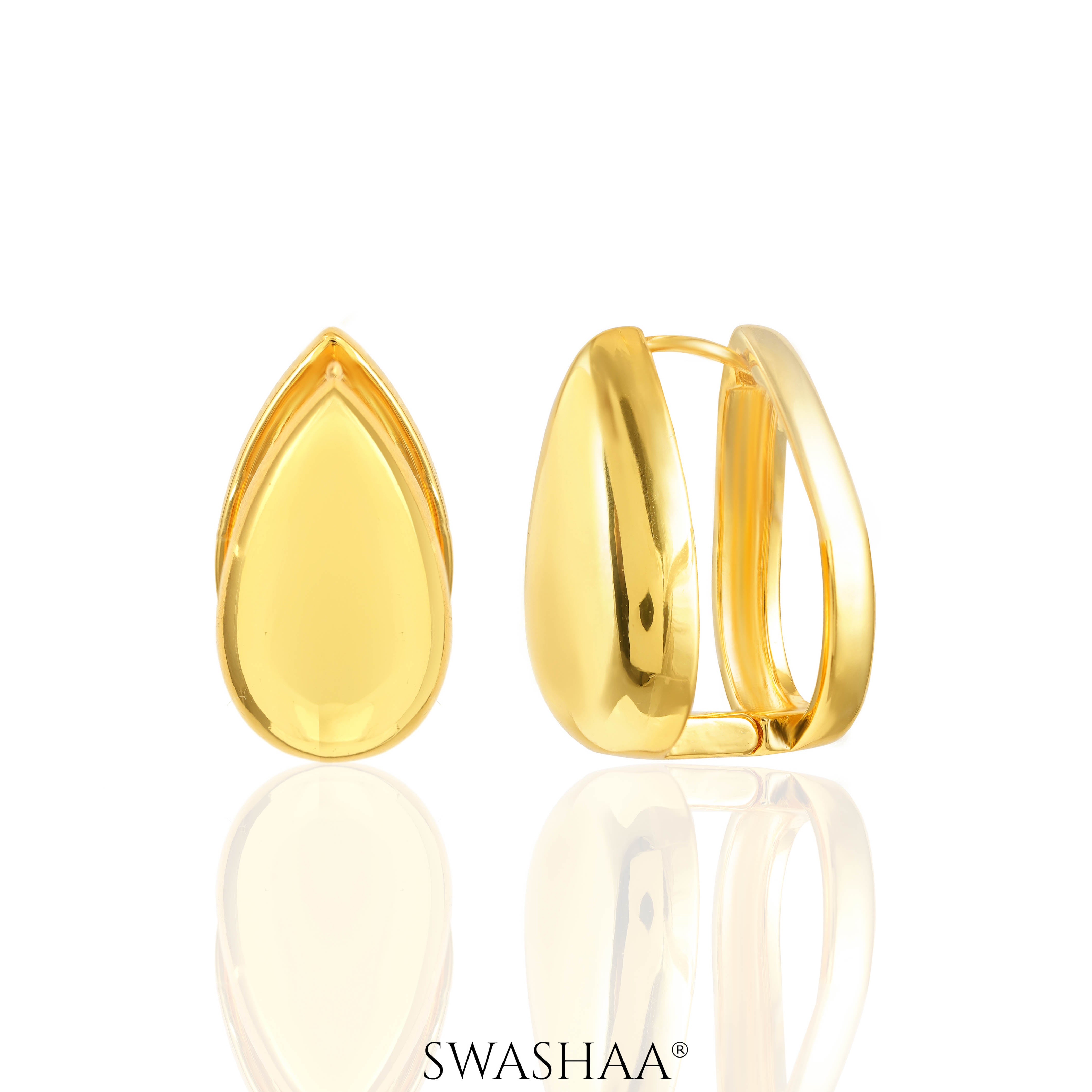 Elysia 18K Gold Plated Hoop Earrings