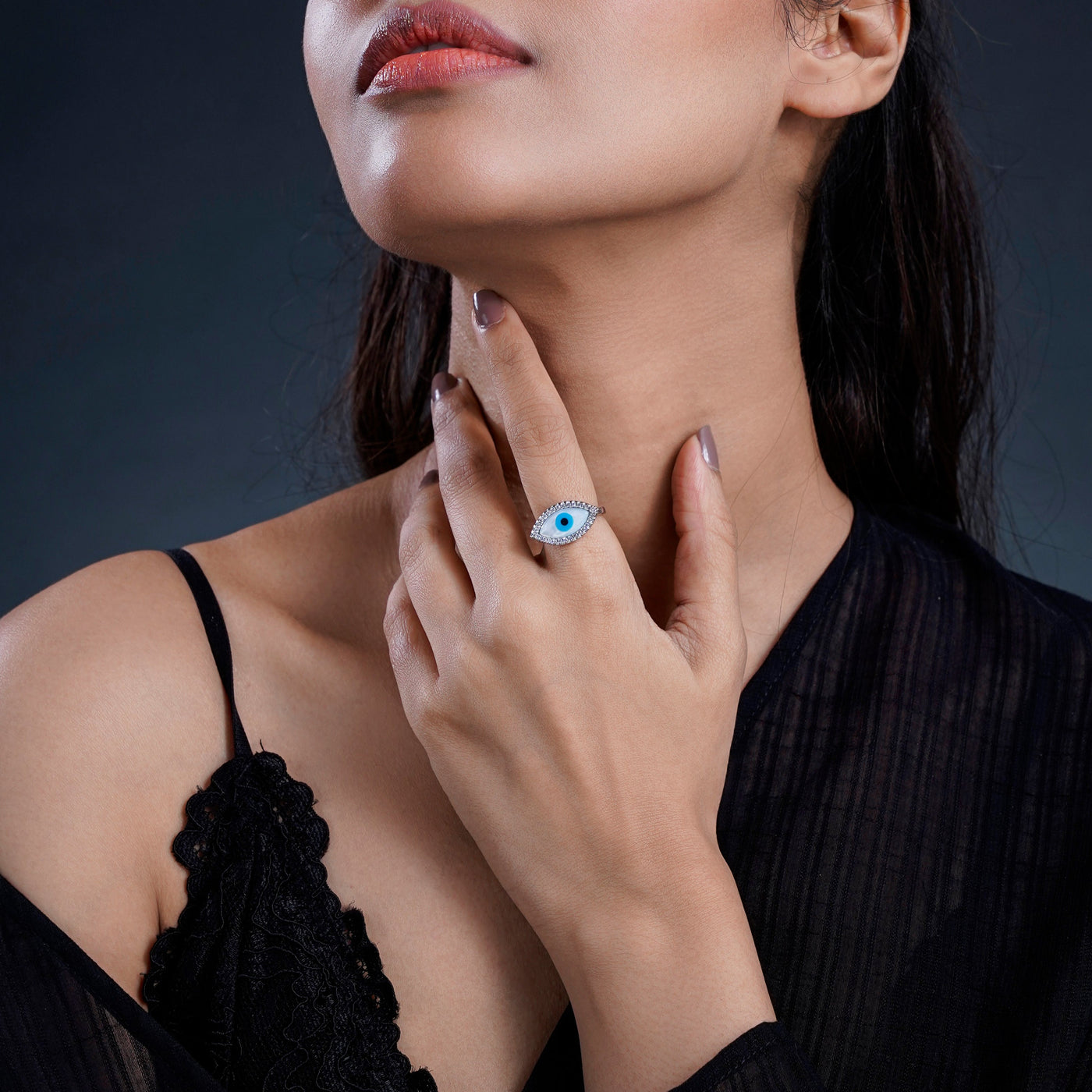 Eye Evil Eye Diamond Ring