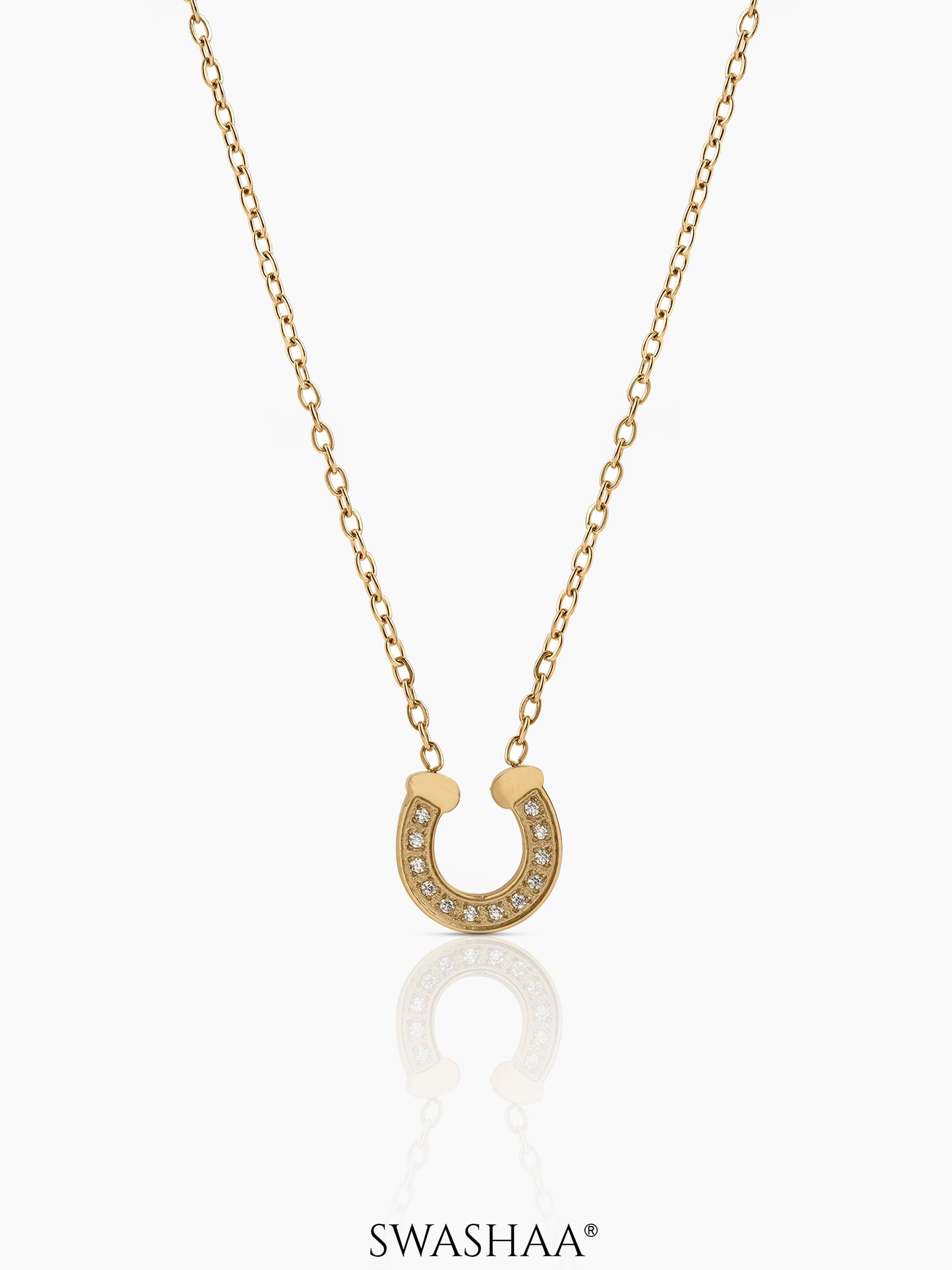Elari Horseshoe 18K Gold Plated Necklace