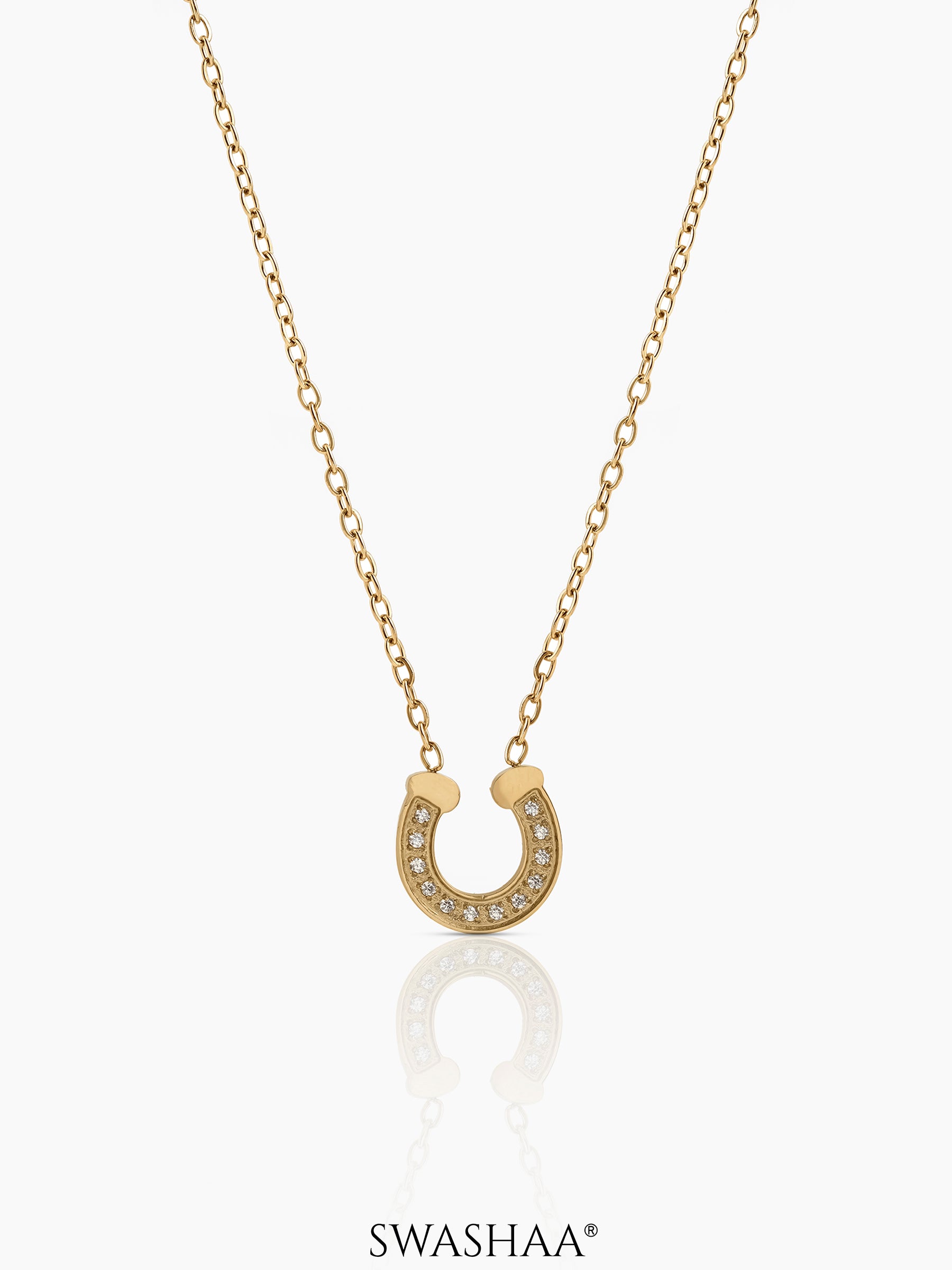 Elari Horseshoe 18K Gold Plated Necklace