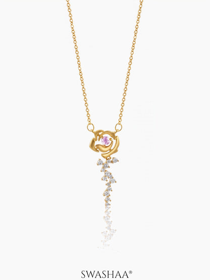 Elaria Blush Vine Necklace