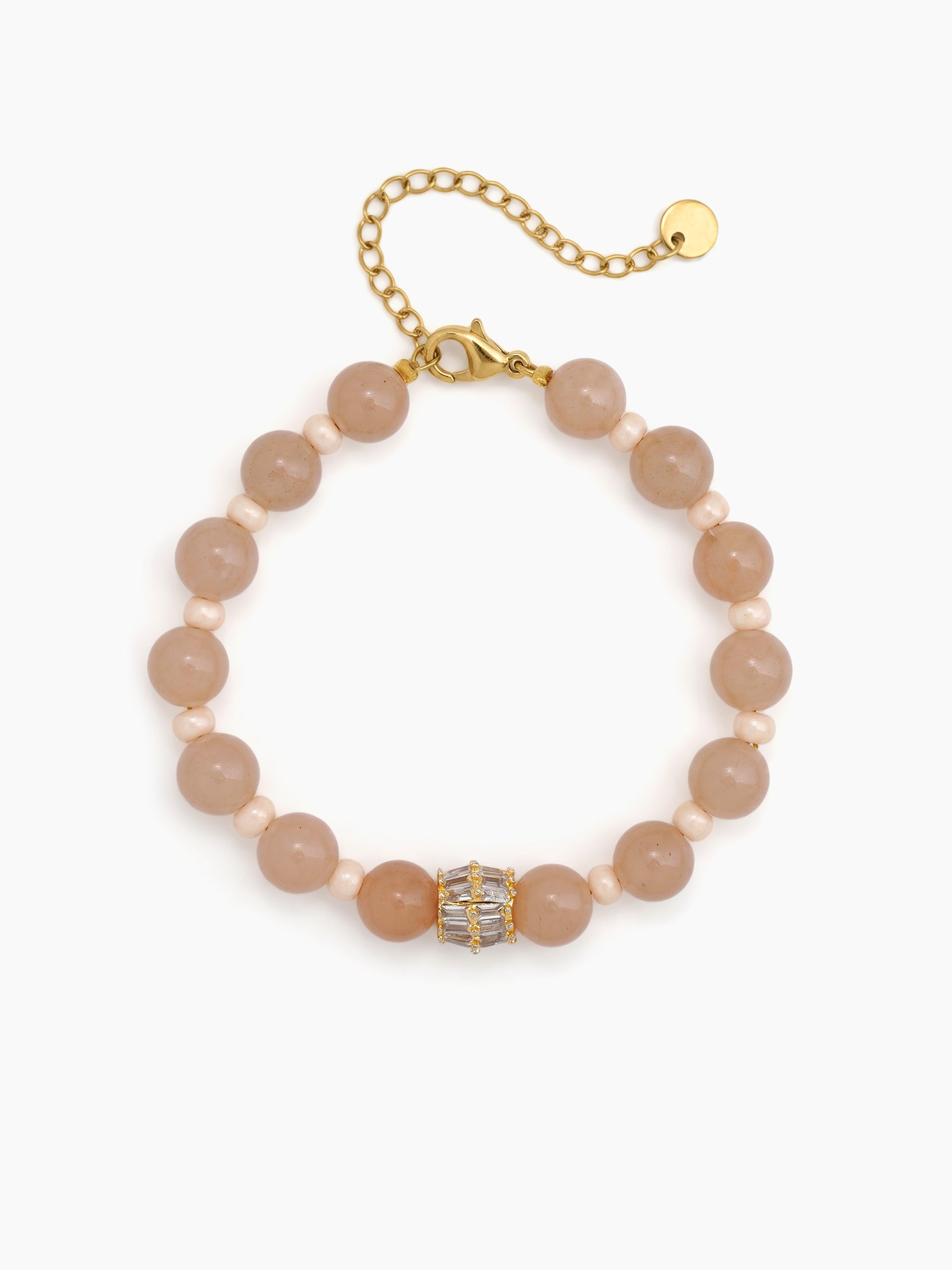 Elen Peach Gold Women’s Beaded Bracelet